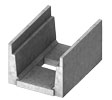 Isometric view of heavy traffic rated 16 inch deep concrete channel
