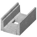 Heavy traffic H-20 rated steel reinforced concrete trench channels produced by Concast, Inc.