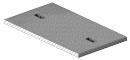 Pedestrian-rated, fiberglass covers that are designed to fit on PT channel produced by Concast, Inc.