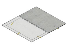 Fibercrete box pad cover