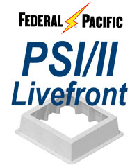 Fibercrete box pad designed to support Federal Pacific PSI switchgear