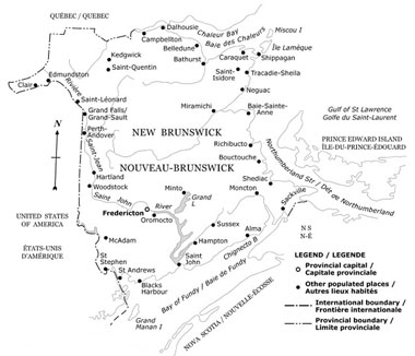Image link to a large map of New Brunswick which is represented by Concast directly