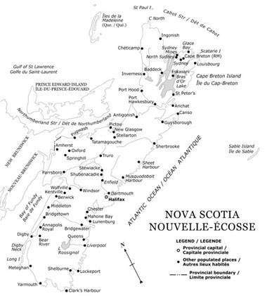 Image link to a large map of Nova Scotia which is represented by Concast directly
