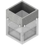 Isometric view of Concast's Pull Box Extension