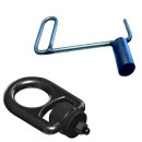 Concast hand hole lifting equipment such as swivel hoist rings, lifting chain, eyebolts, and cover lift tools.