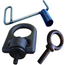 Optional items such as unistrut, terminators, guide posts, and lifting tools