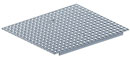 Pedestrian-rated, galvanized steel covers that are designed to fit on PT channel produced by Concast, Inc.