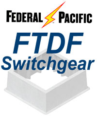 Fibercrete box pad designed to support Federal Pacific FTDF switchgear