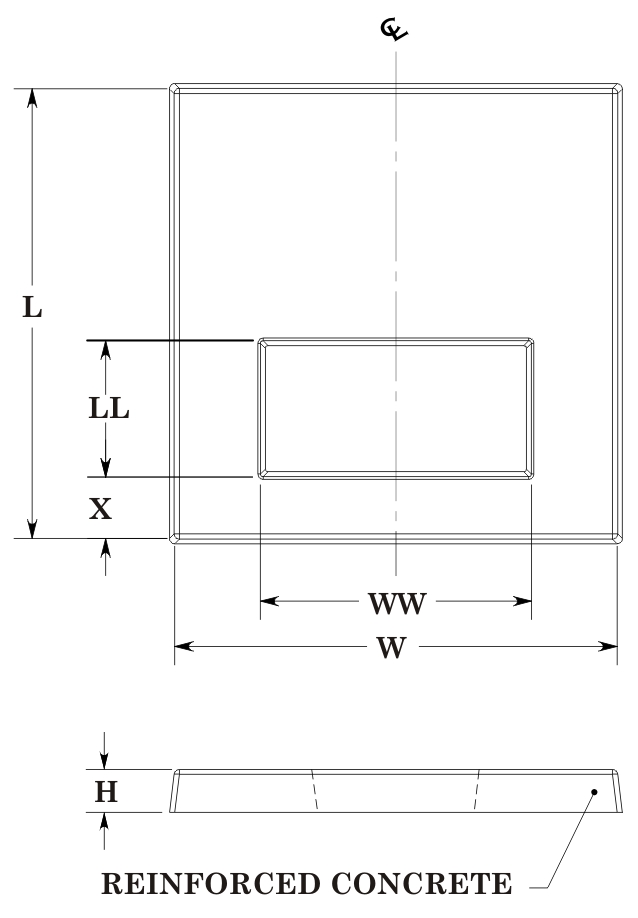 Link to Generic Flat Pad Drawing for Markup