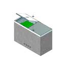 Concrete URD vaults for small submersable equipment