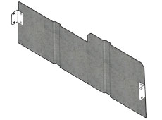 CAD generated image of a Fibercrete box pad divider board sold by Concast, Inc..
