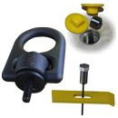 Optional items such as unistrut, clamps, guide posts, and lifting tools