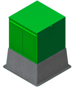 Transformer box pad CAD image