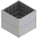 Modular Ground Sleeves can be stacked and require different hardware.